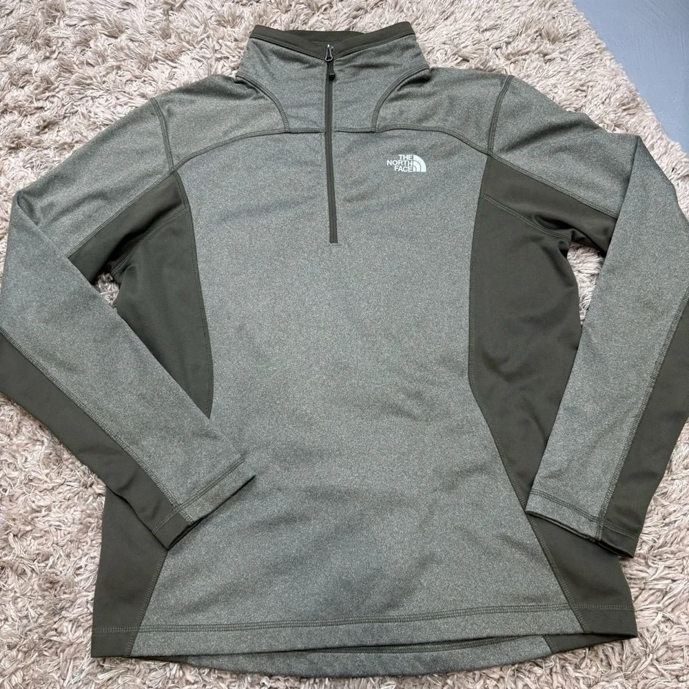 The North Face Green Quarter-Zip Pullover